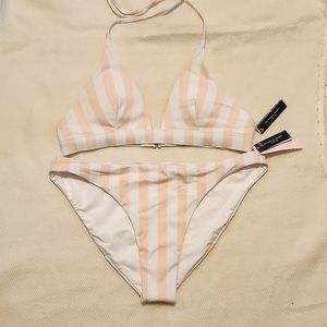 Victoria's Secret Bikini. Top-size small Bottom-size medium. Soft pink and white